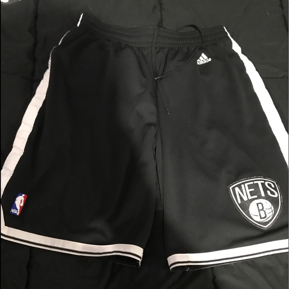Adidas on court Brooklyn nets shorts